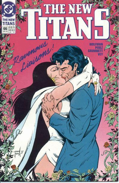 The New Titans #66 cover