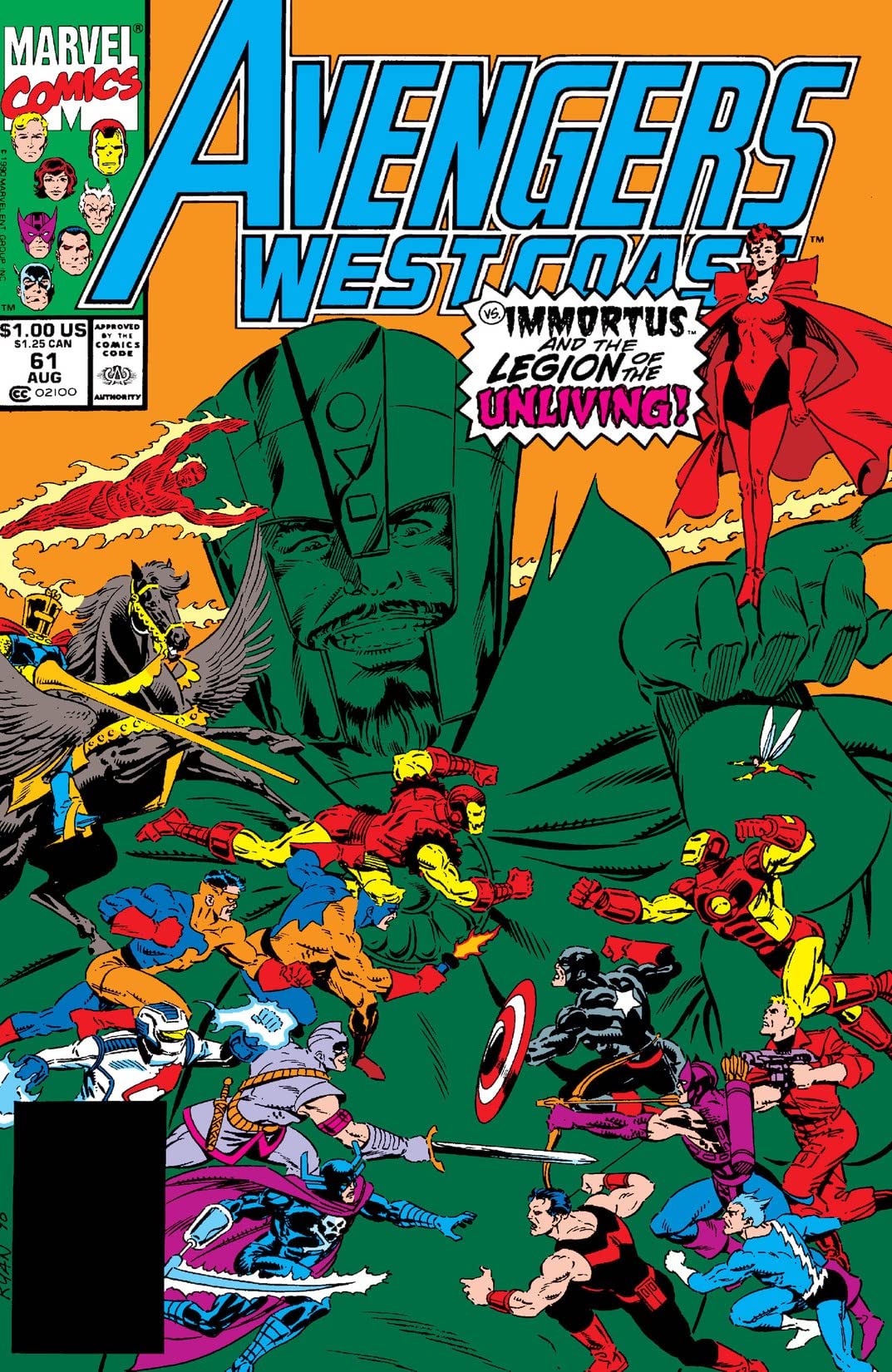 Avengers West Coast #61 cover
