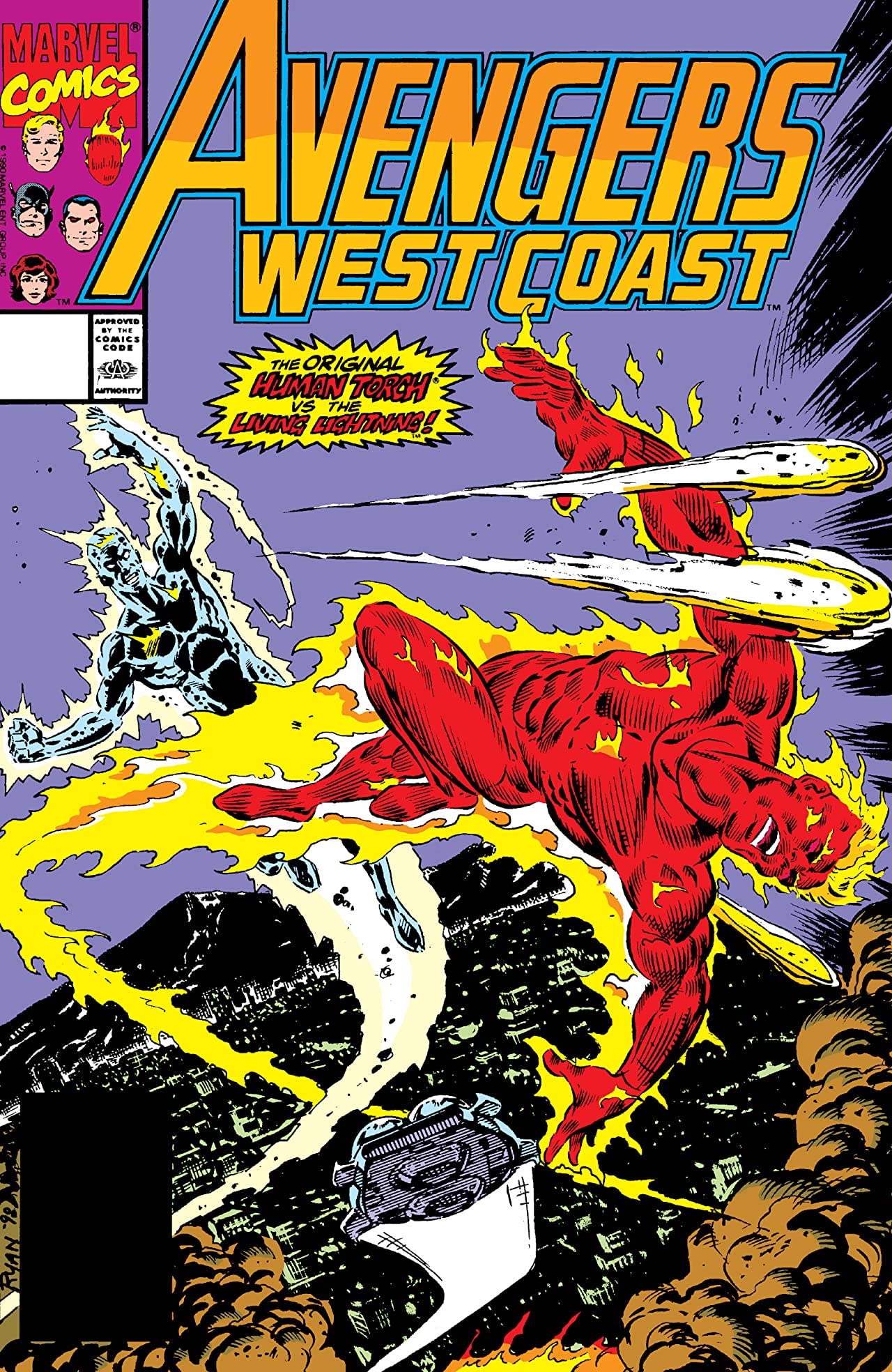 Avengers West Coast #63 cover