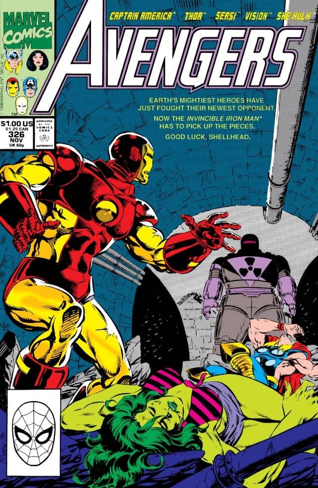 The Avengers #326 cover