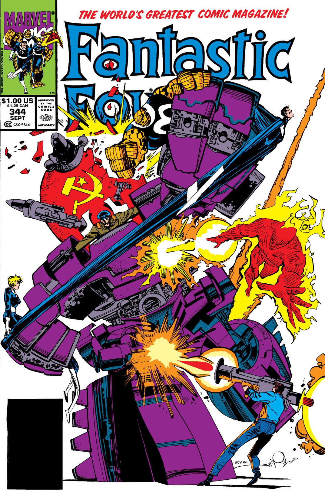 Fantastic Four #344 cover