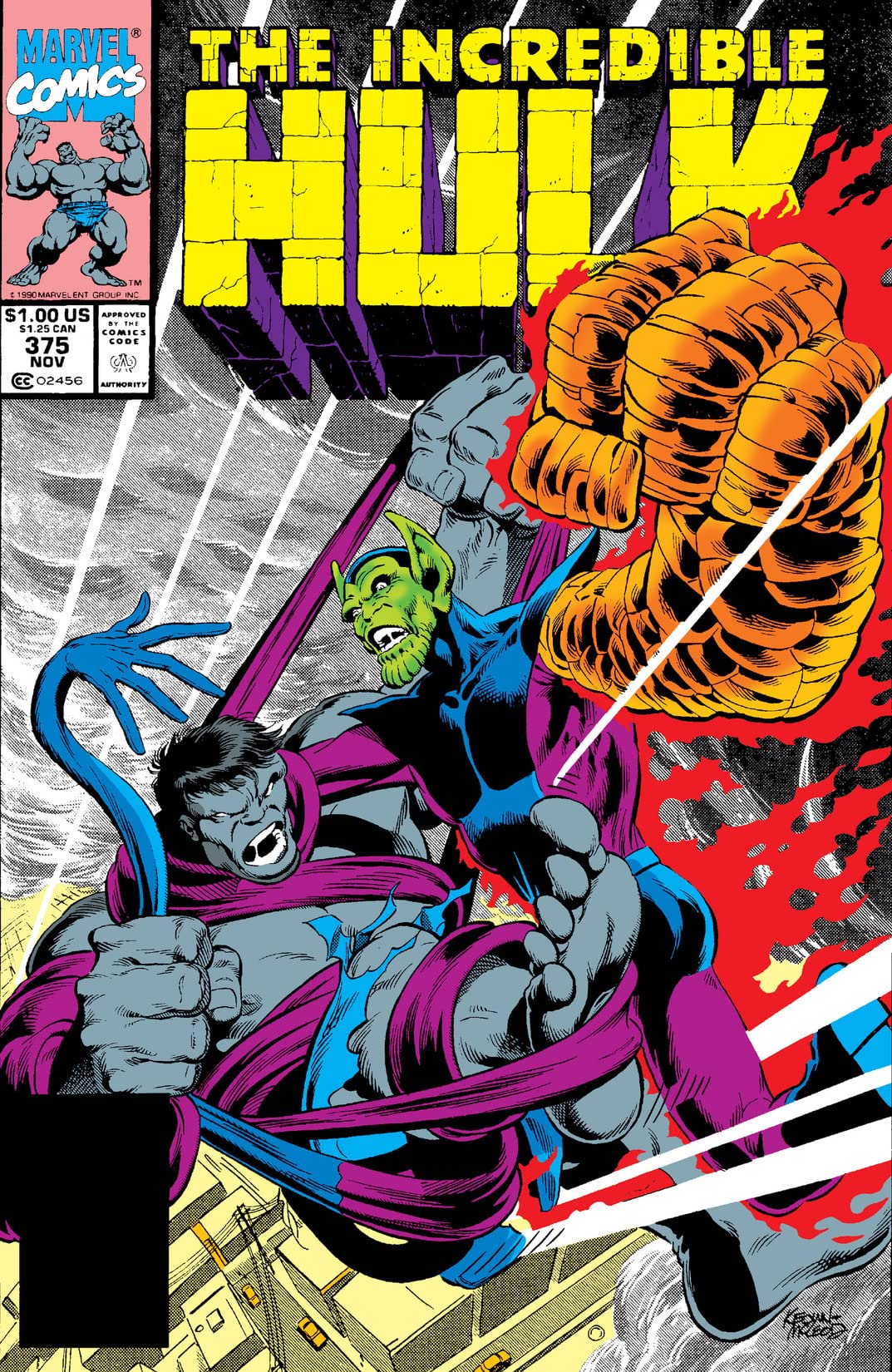 The Incredible Hulk #375 cover