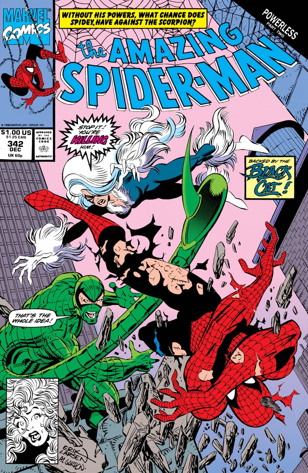 The Amazing Spider-Man #342 cover