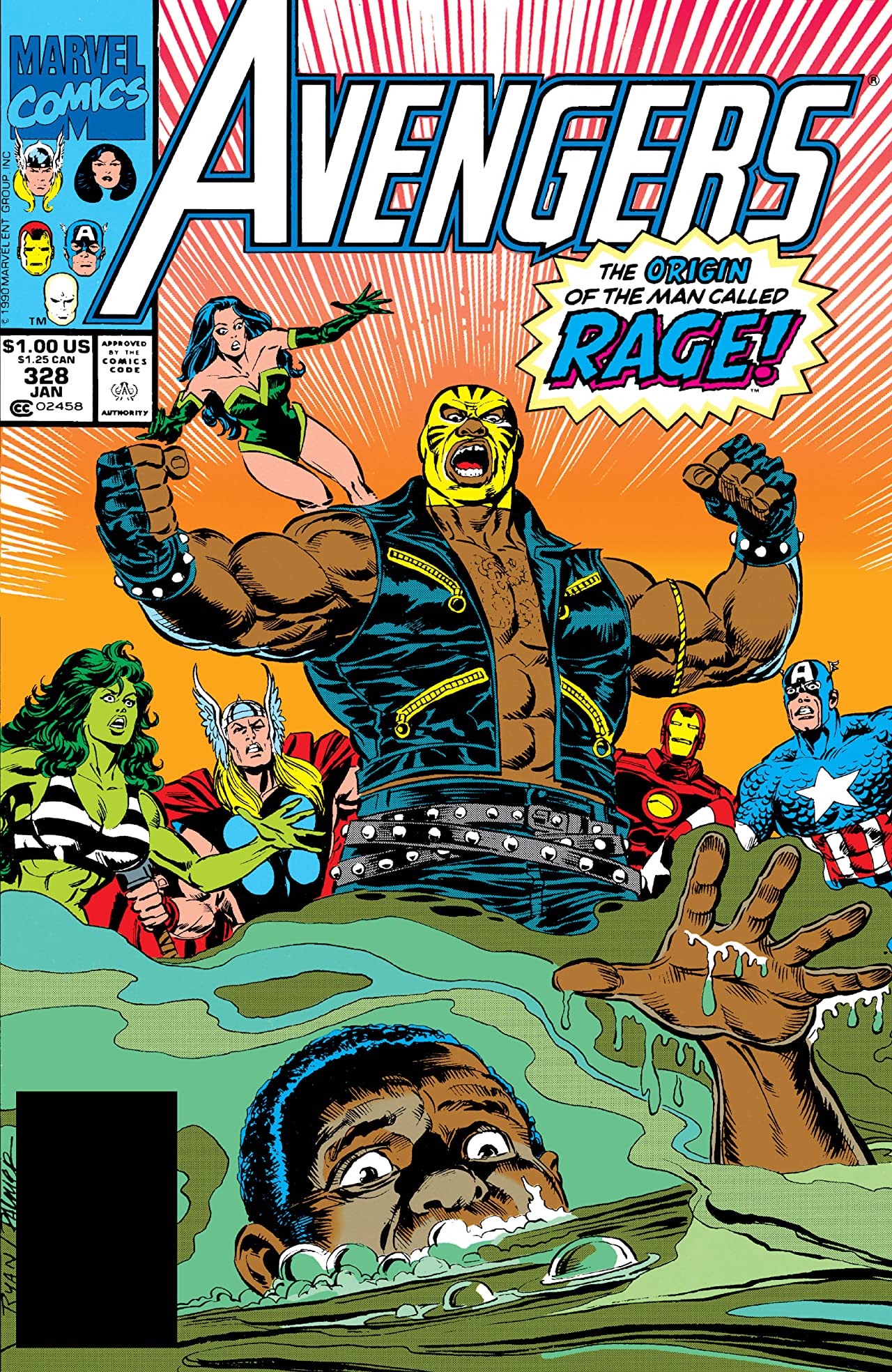 The Avengers #328 cover