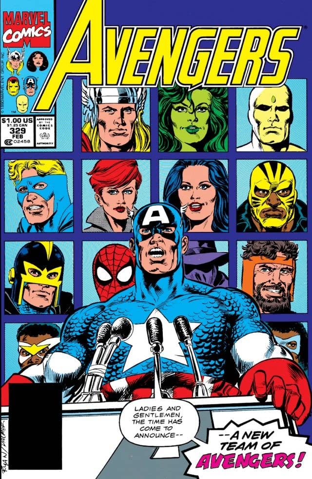 The Avengers #329 cover