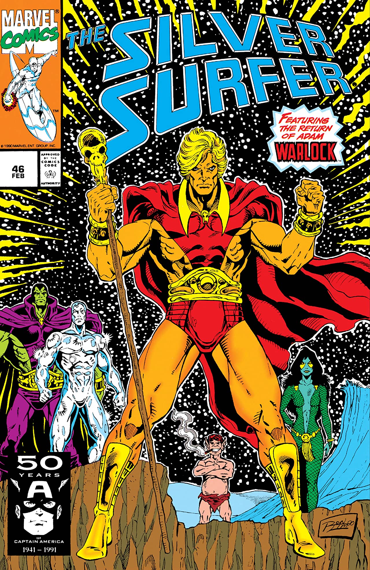Silver Surfer #46 cover