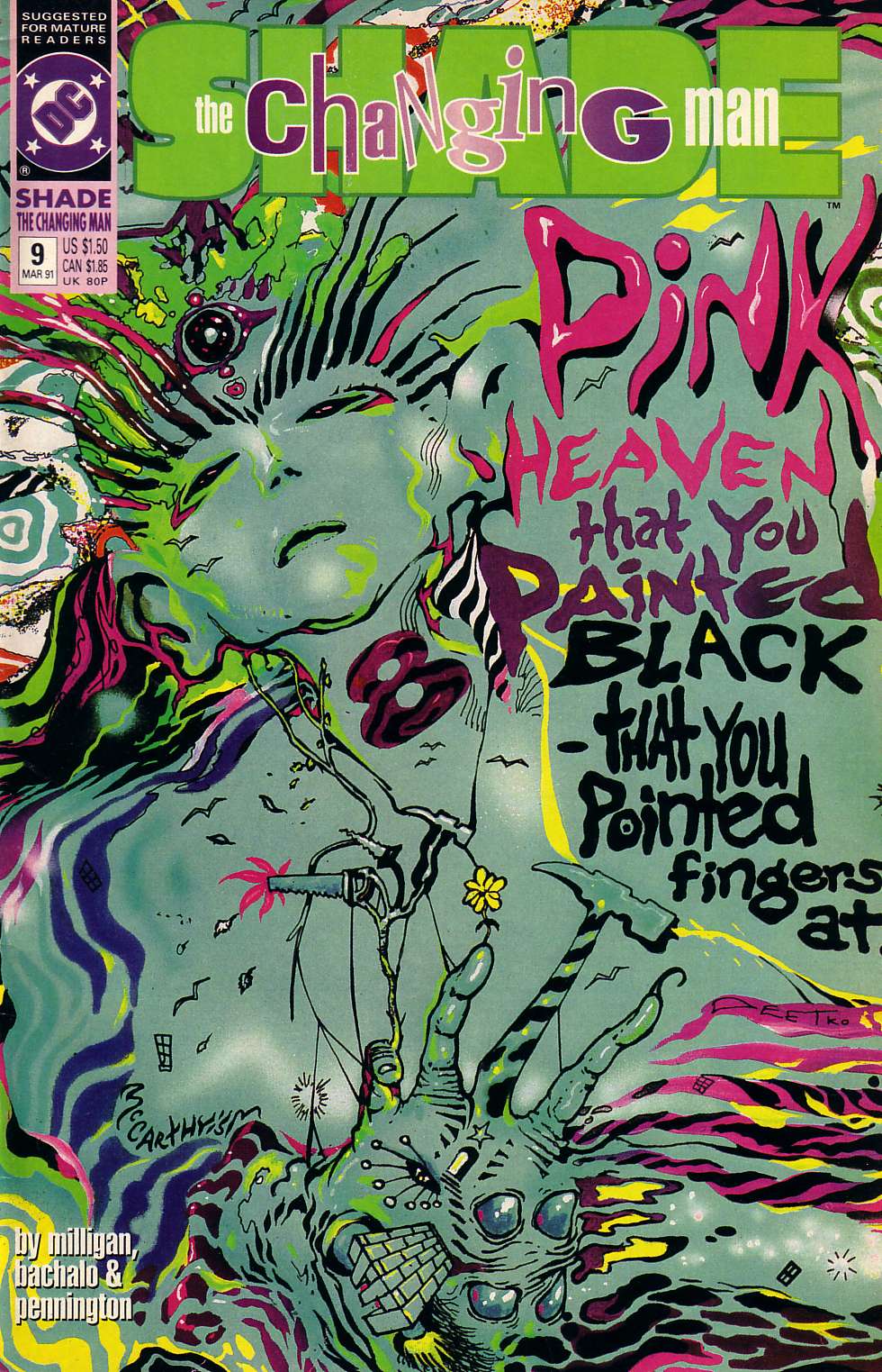 Shade, the Changing Man #9 cover
