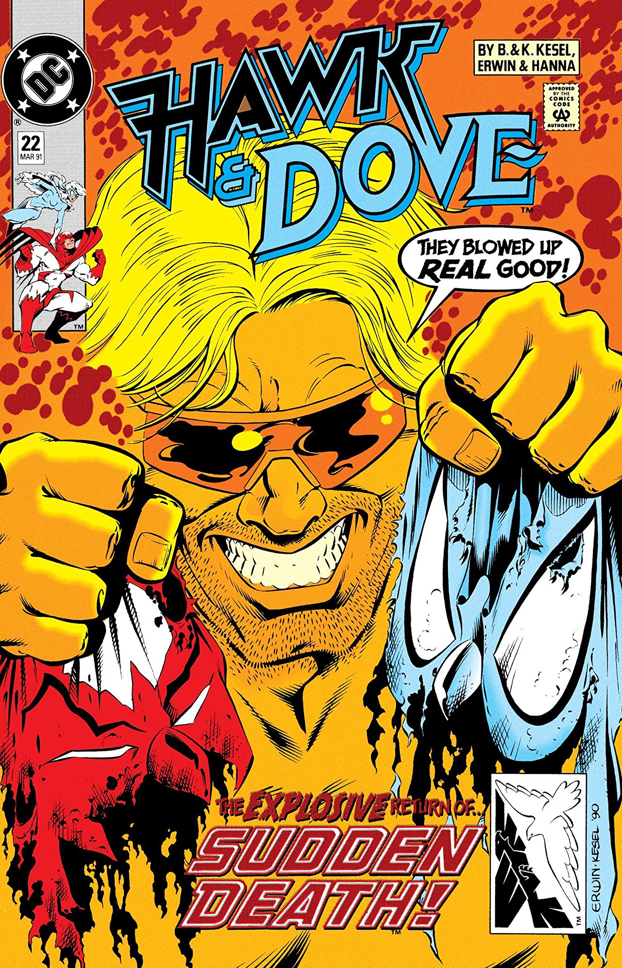 Hawk and Dove #22 cover