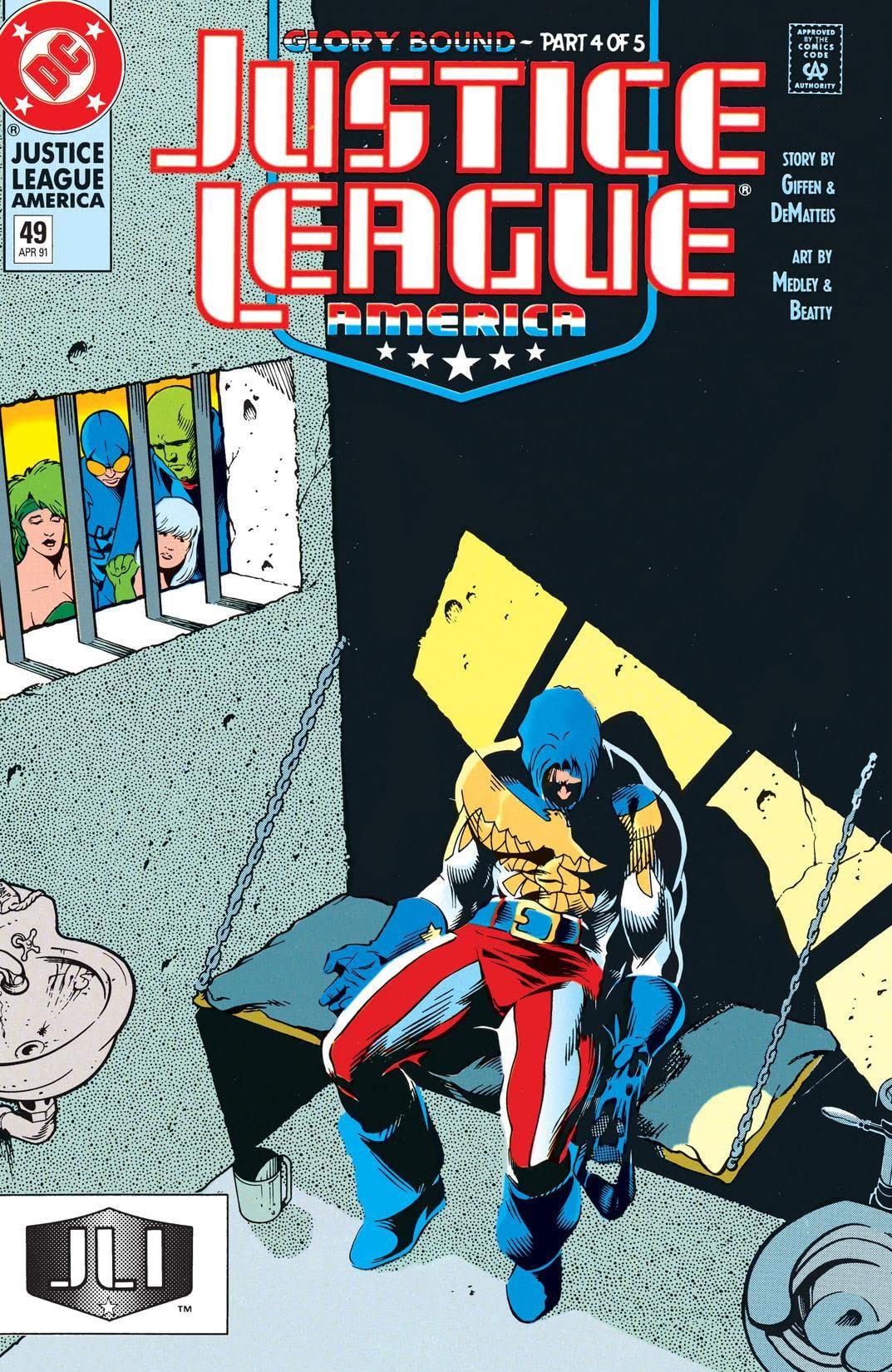 Justice League America #49 cover