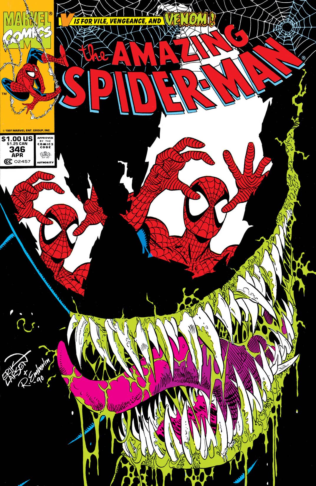 The Amazing Spider-Man #346 cover