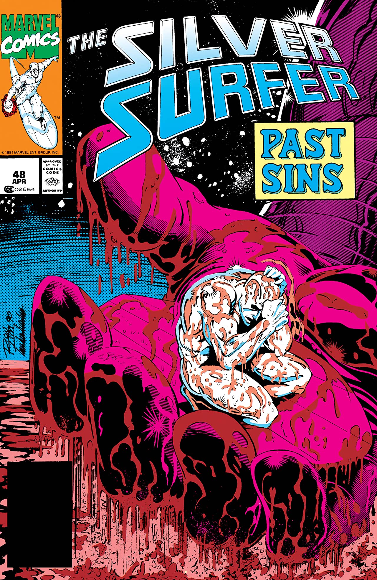 Silver Surfer #48 cover