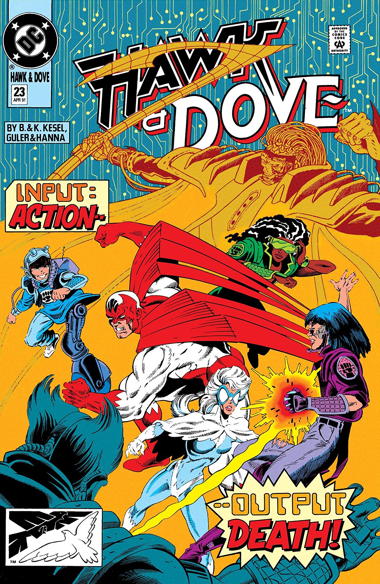 Hawk and Dove #23 cover