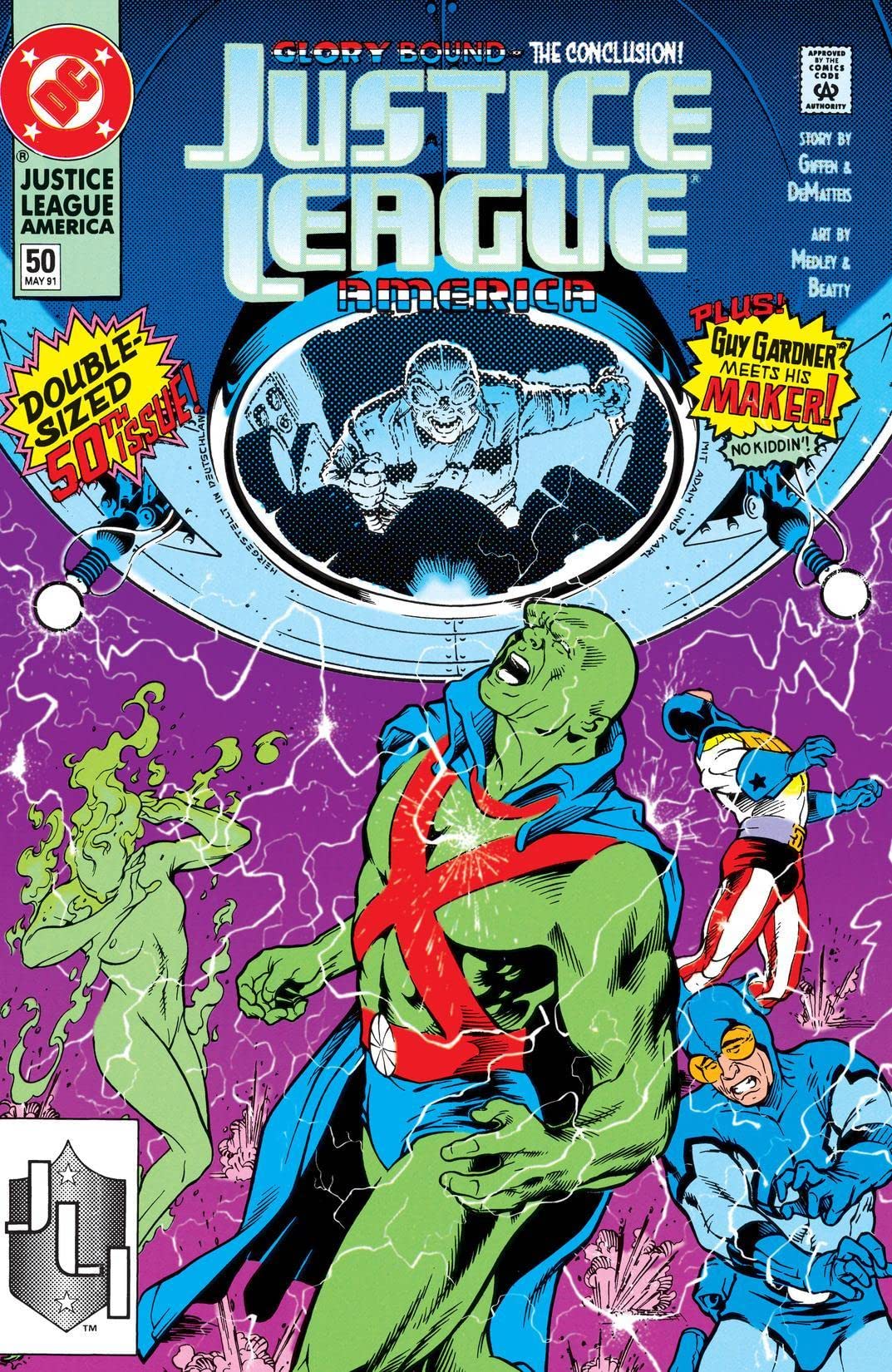 Justice League America #50 cover