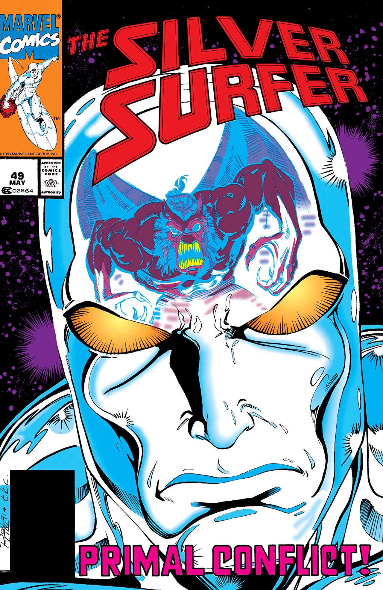 Silver Surfer #49 cover