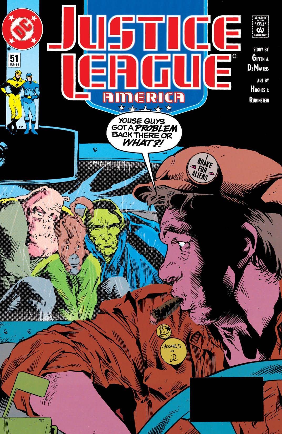 Justice League America #51 cover