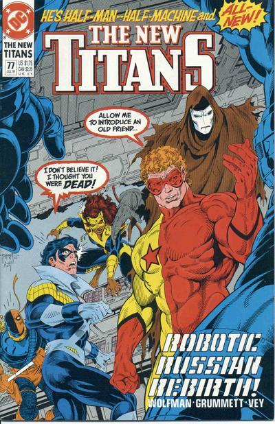 The New Titans #77 cover