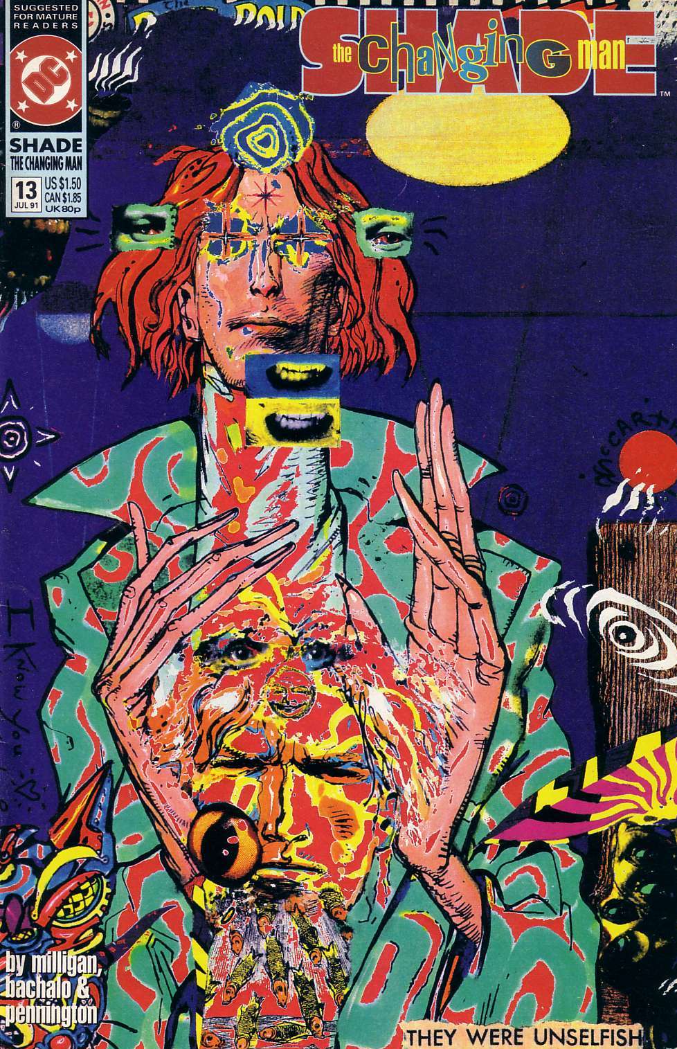 Shade, the Changing Man #13 cover