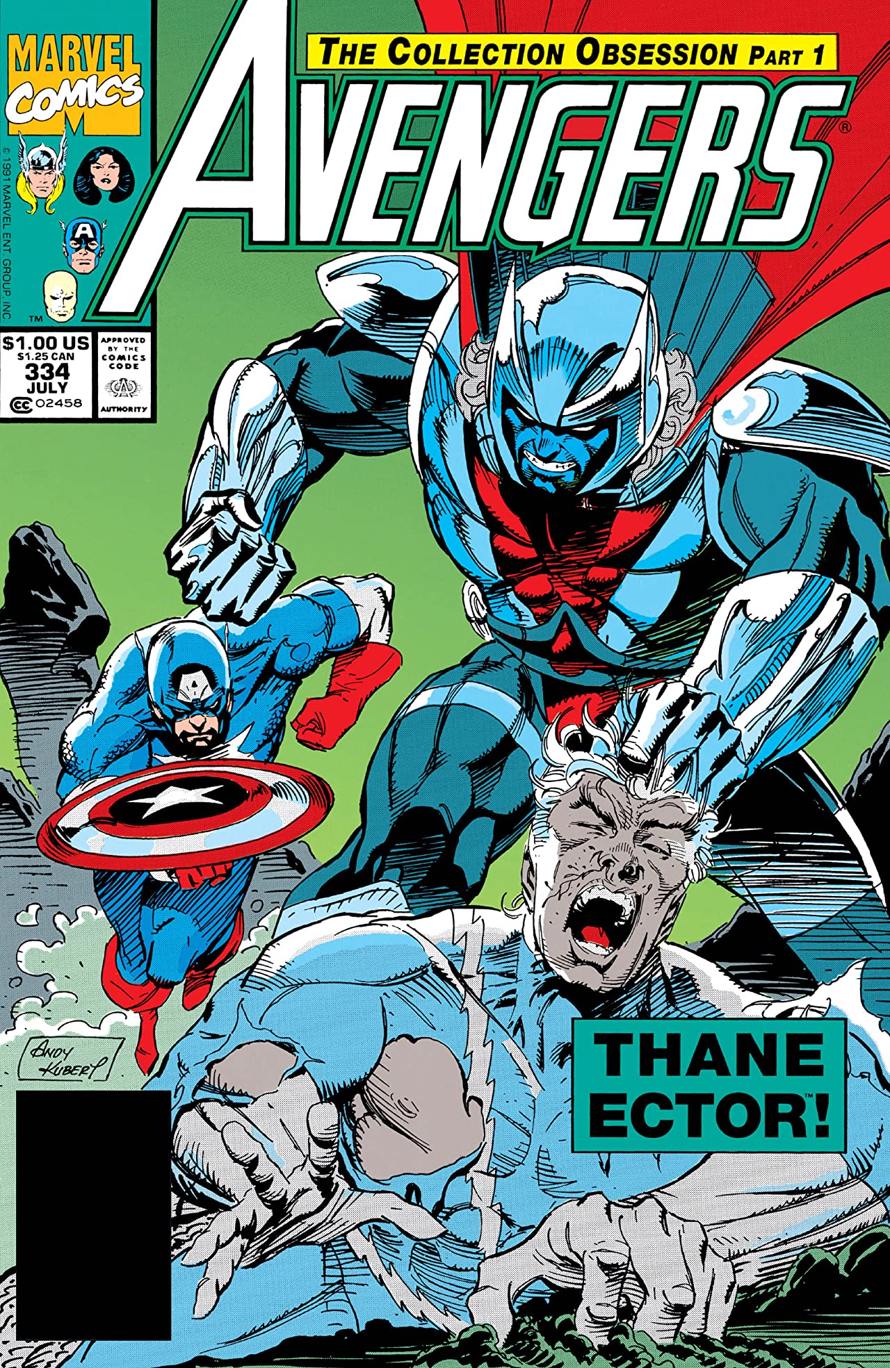 The Avengers #334 cover