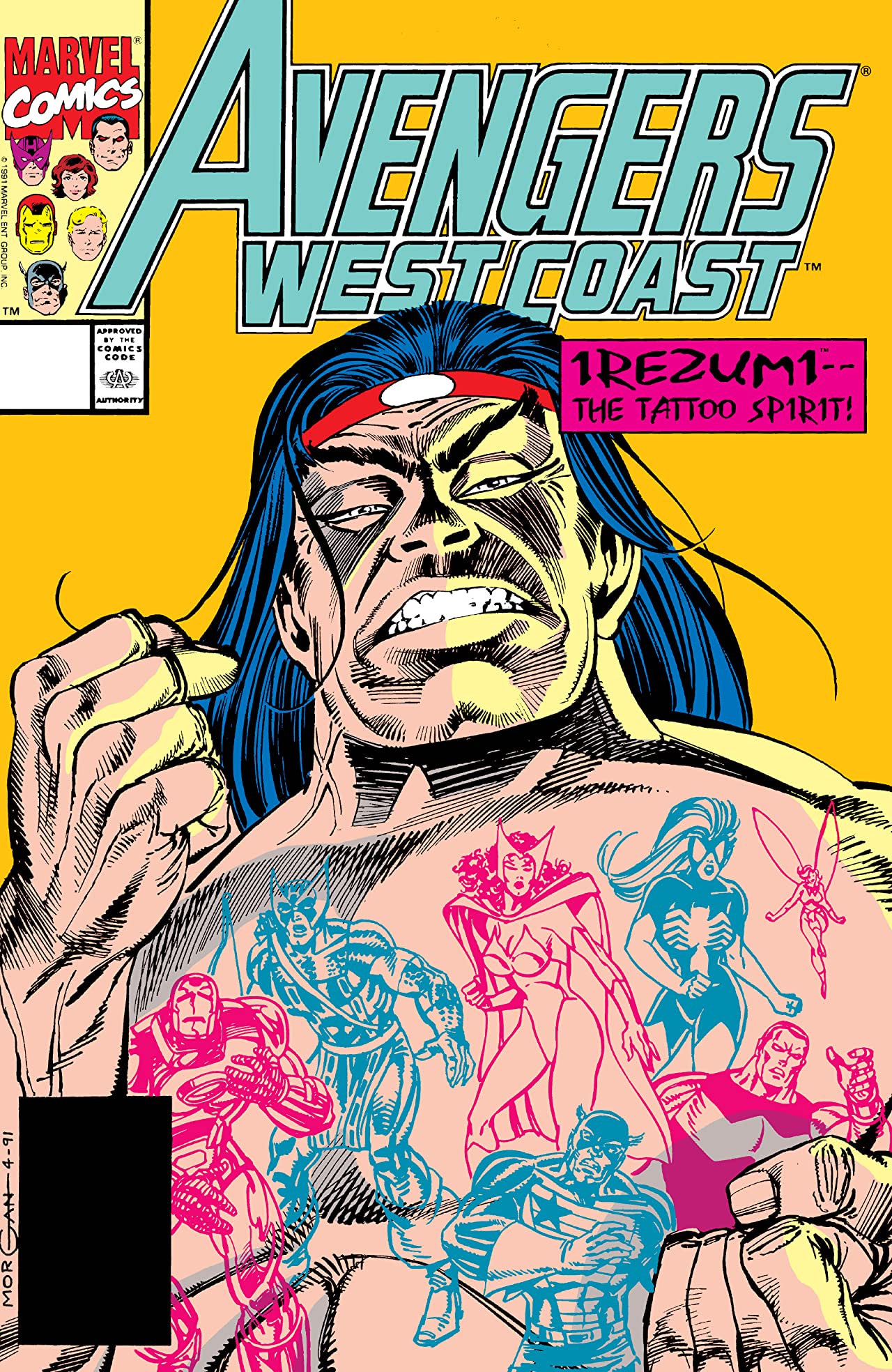 Avengers West Coast #72 cover