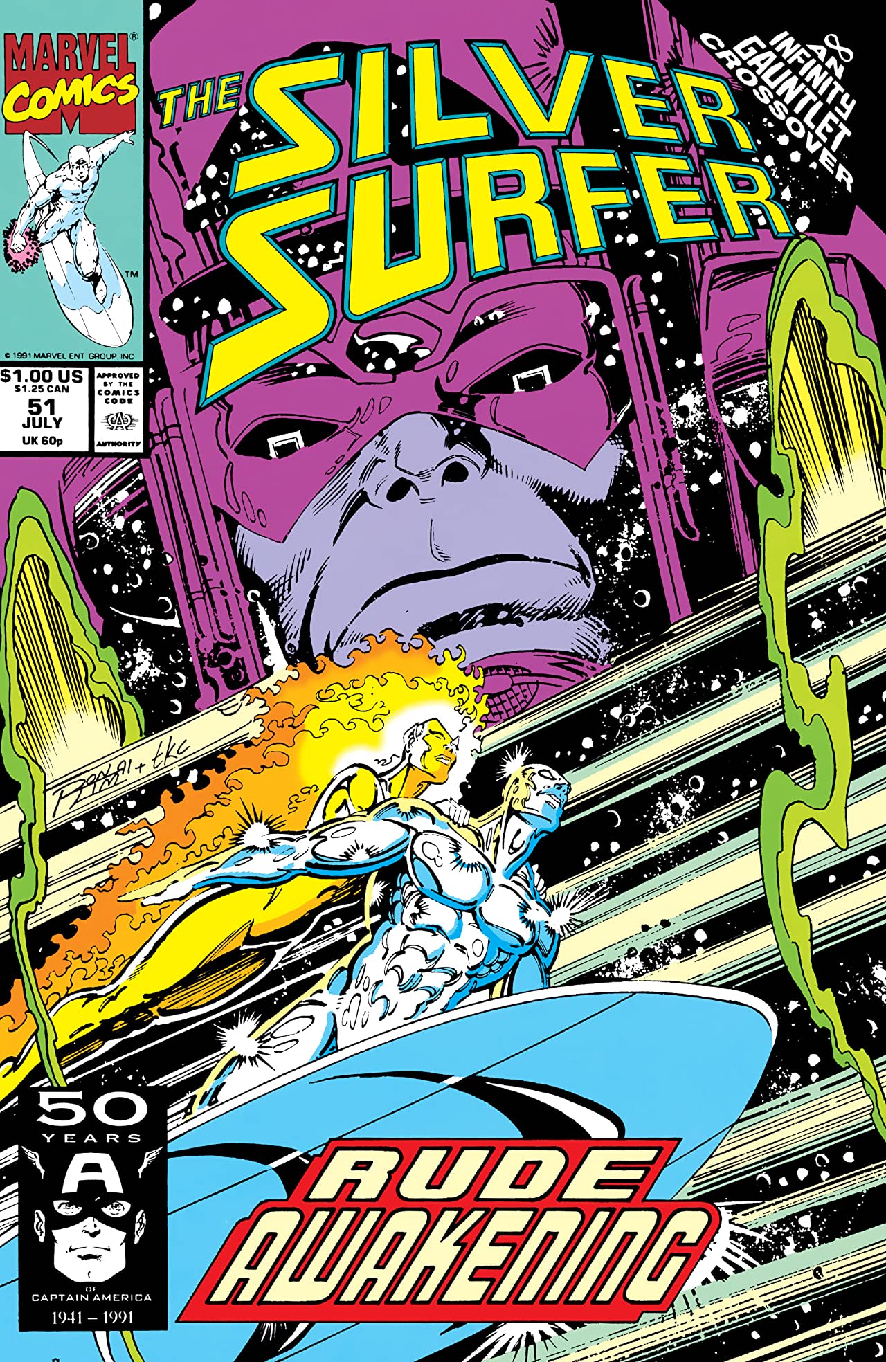 Silver Surfer #51 cover