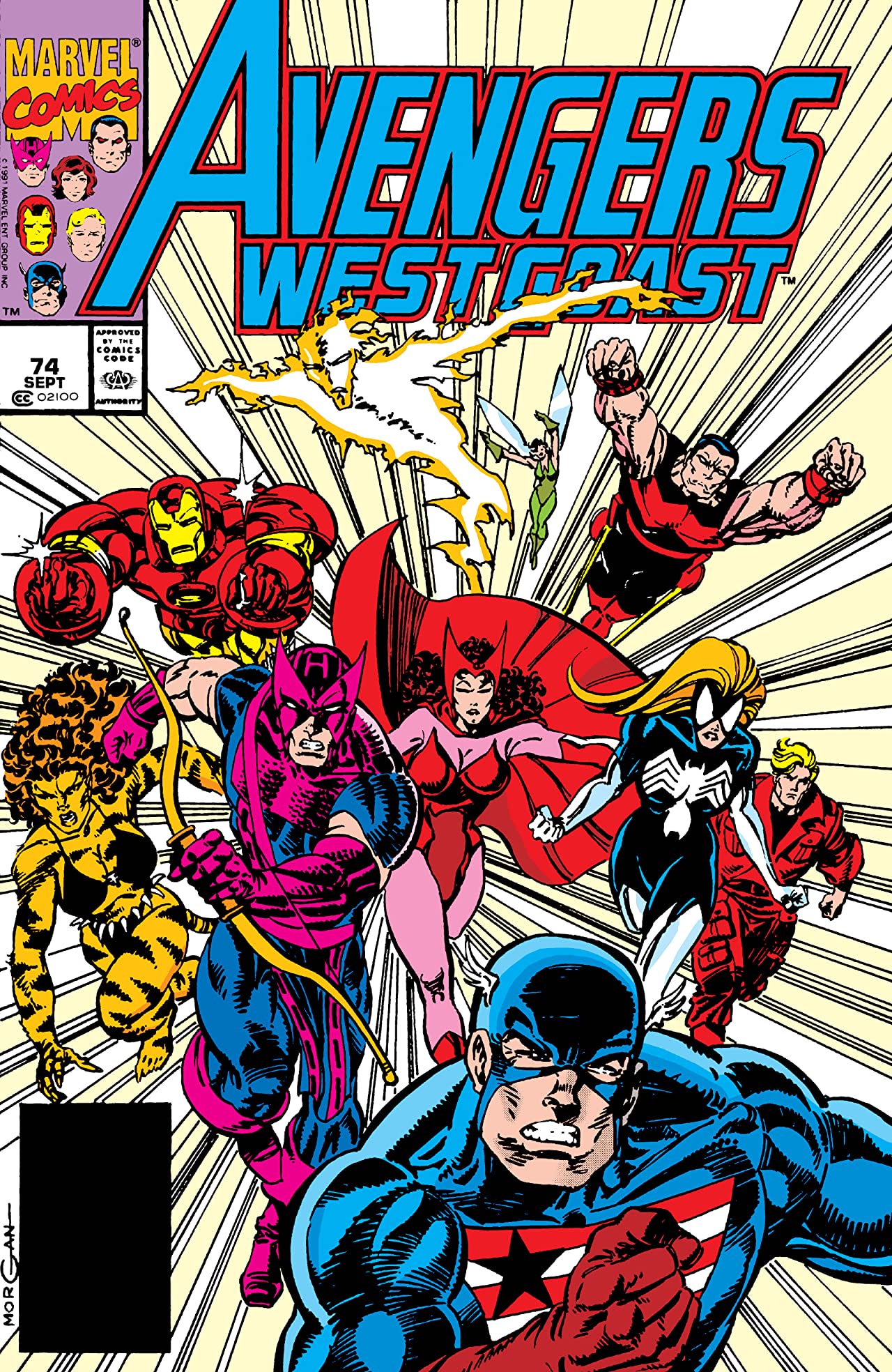 Avengers West Coast #74 cover