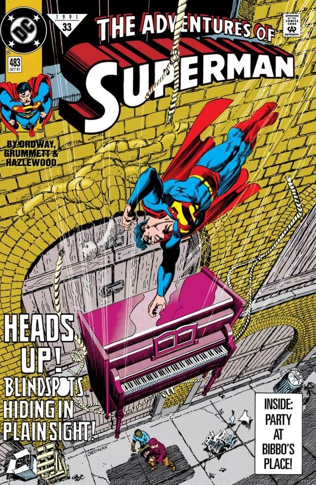Adventures of Superman #483 cover