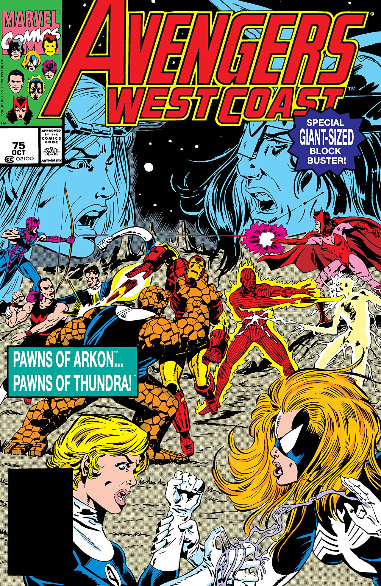 Avengers West Coast #75 cover