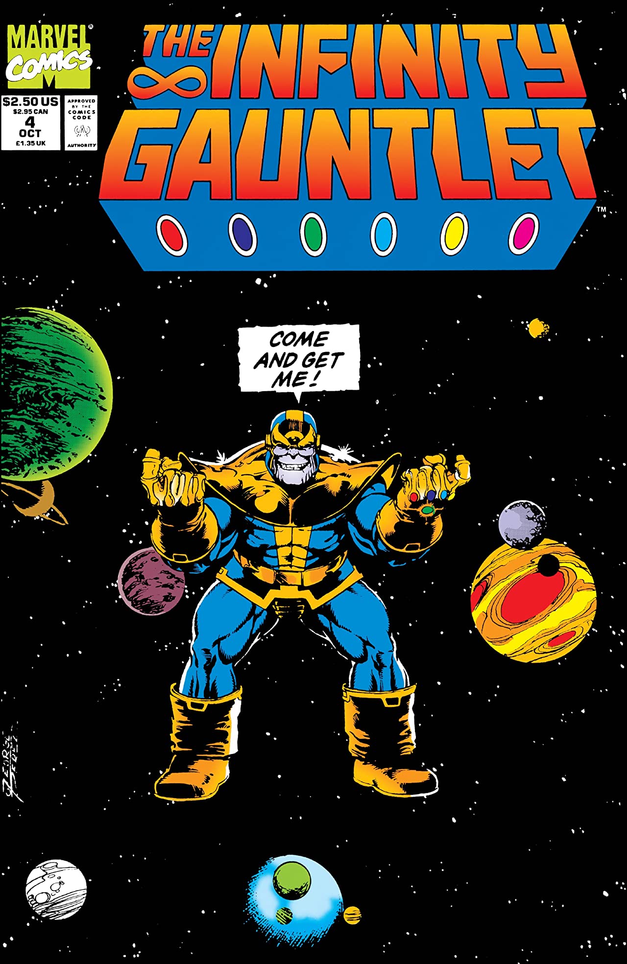 The Infinity Gauntlet #4 cover
