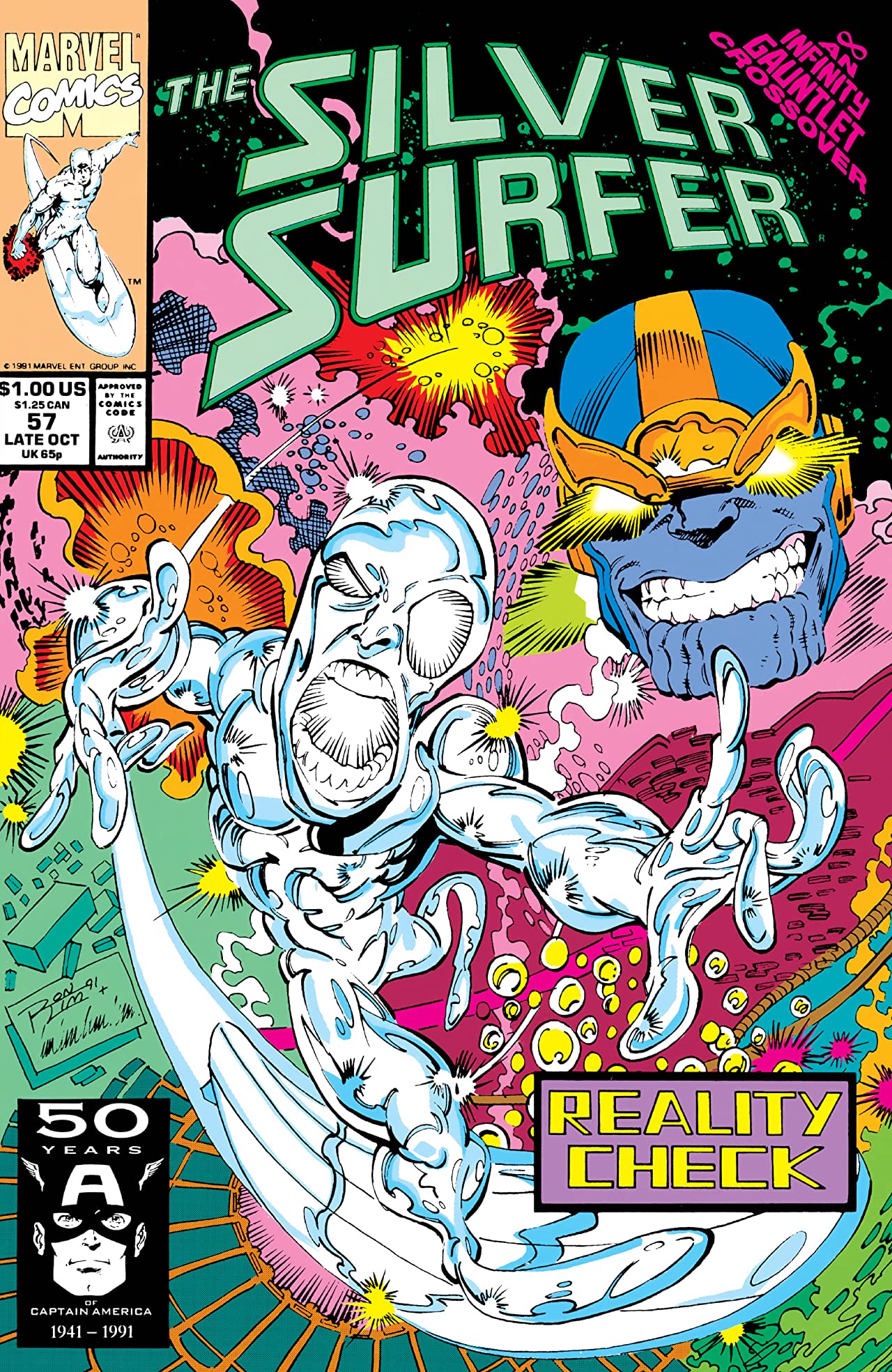 Silver Surfer #57 cover