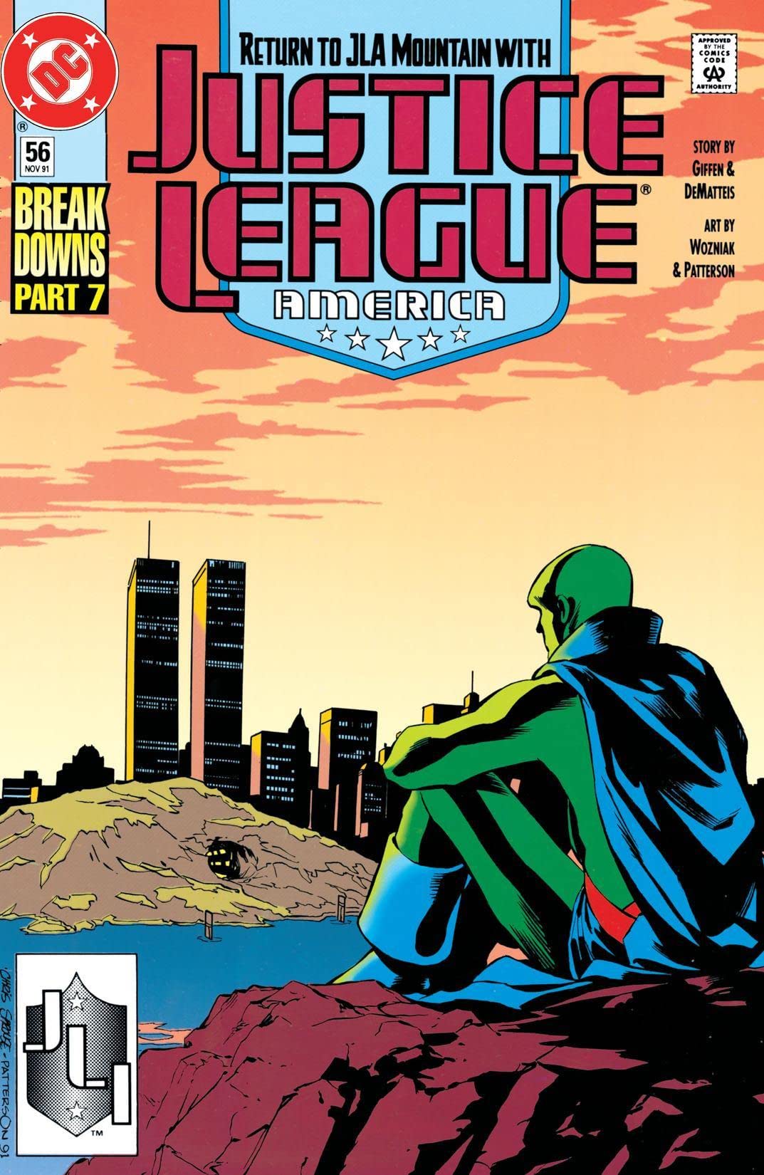 Justice League America #56 cover