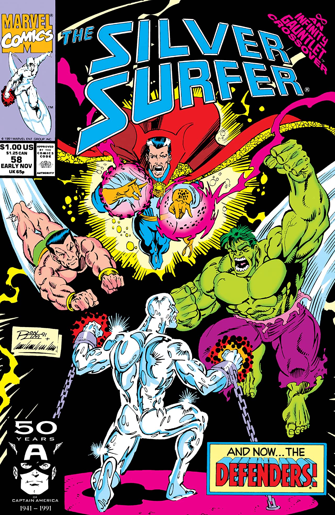 Silver Surfer #58 cover
