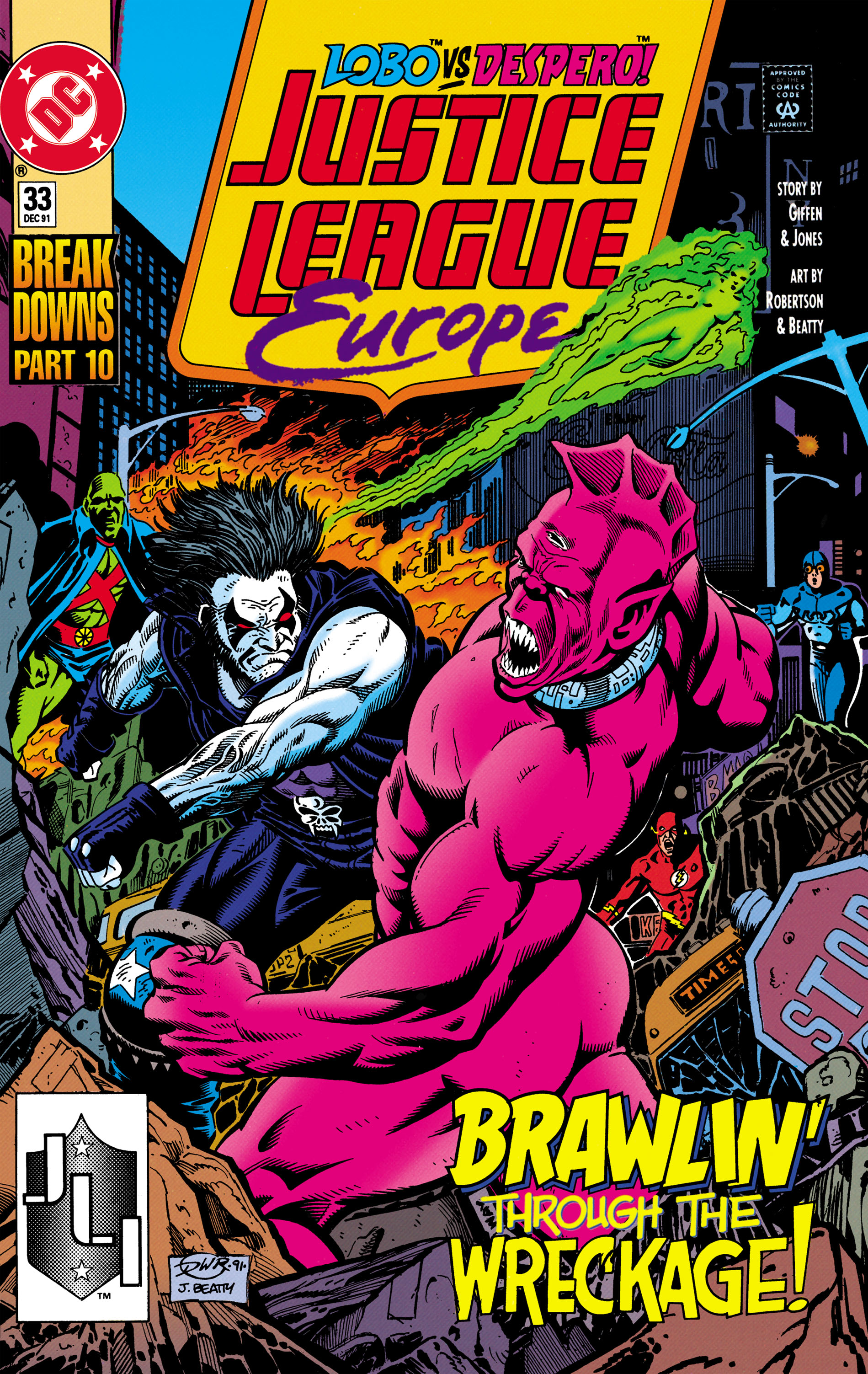 Justice League Europe #33 cover