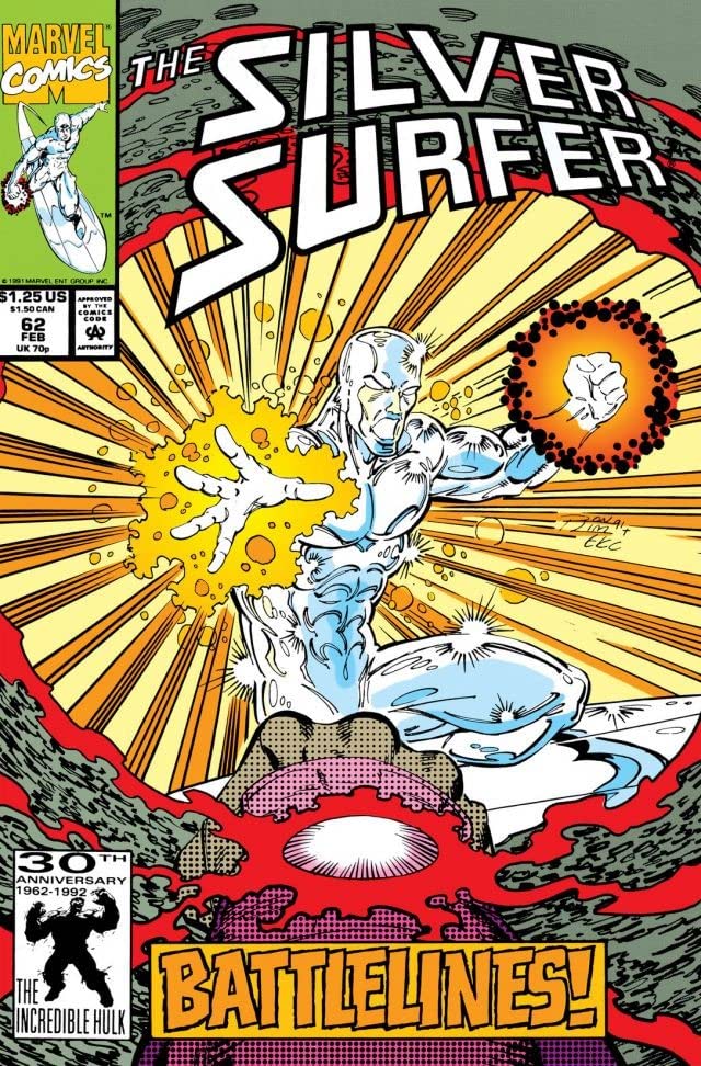 Silver Surfer #62 cover