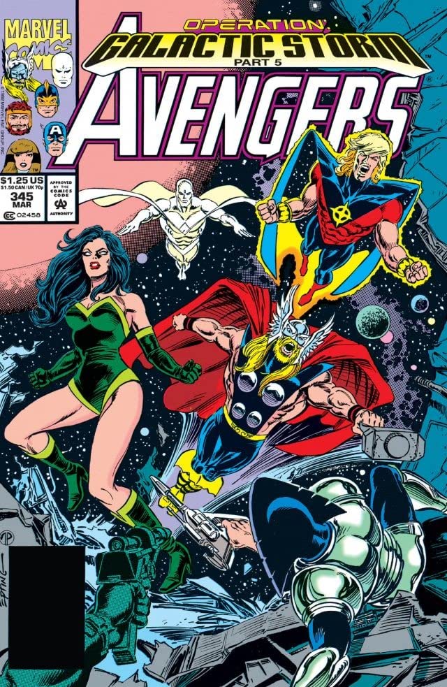 The Avengers #345 cover
