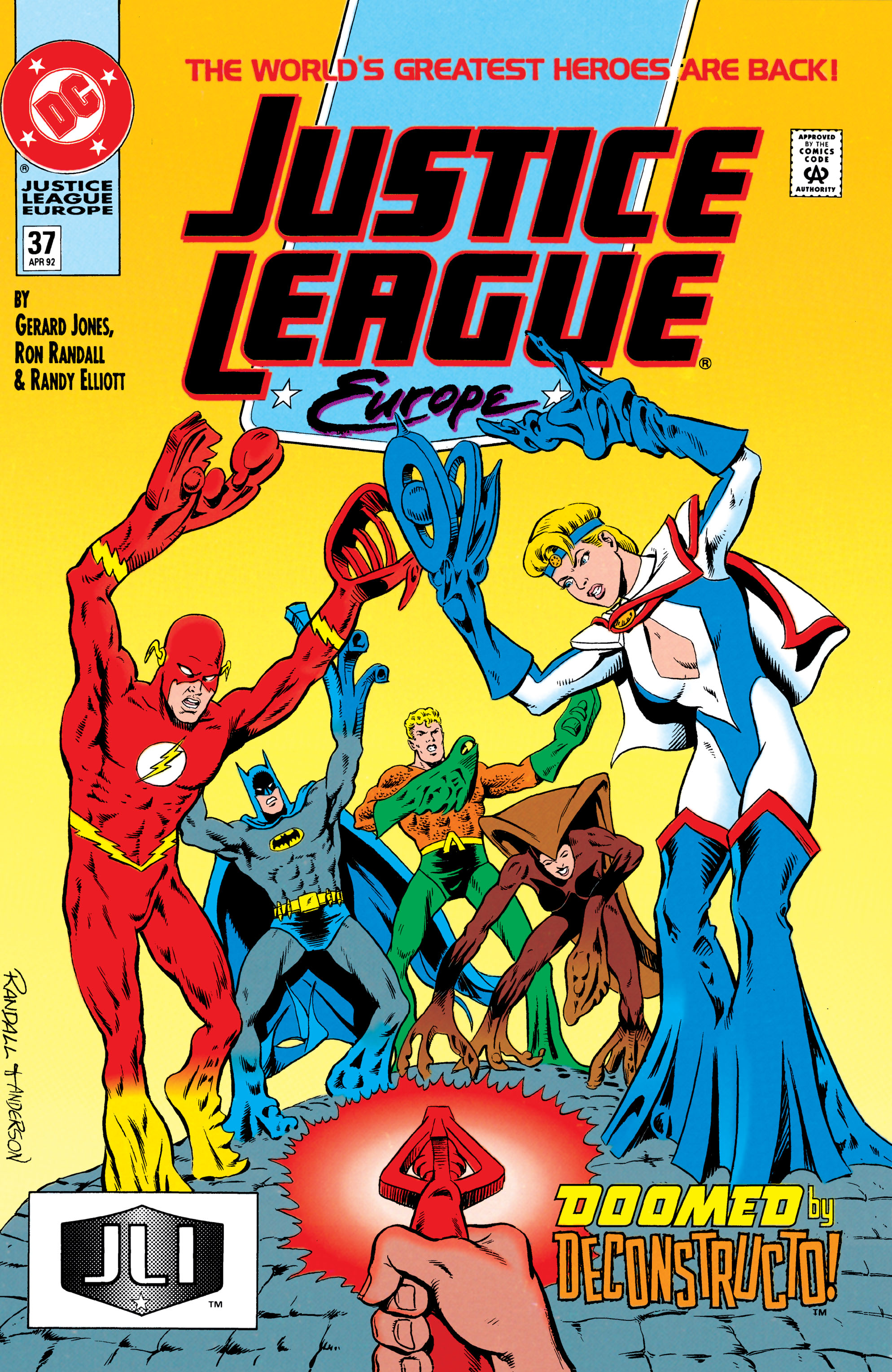 Justice League Europe #37 cover