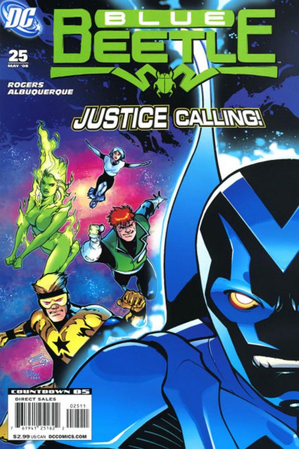 The Blue Beetle #25 cover