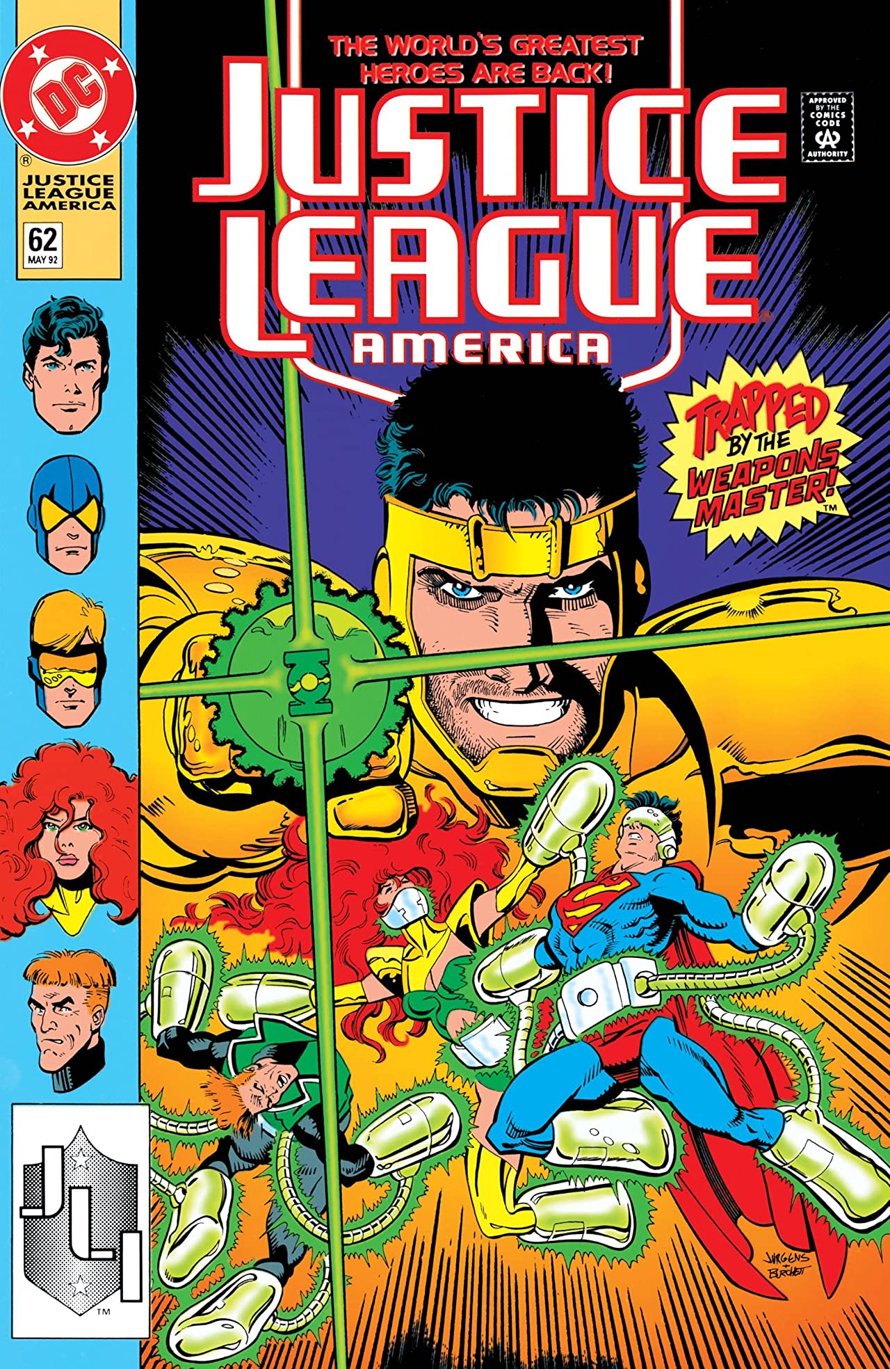 Justice League America #62 cover