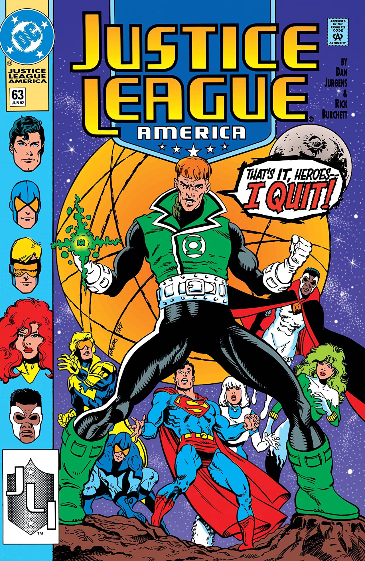 Justice League America #63 cover