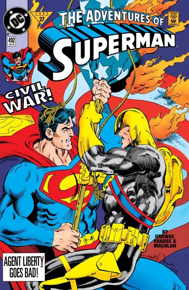 Adventures of Superman #492 cover