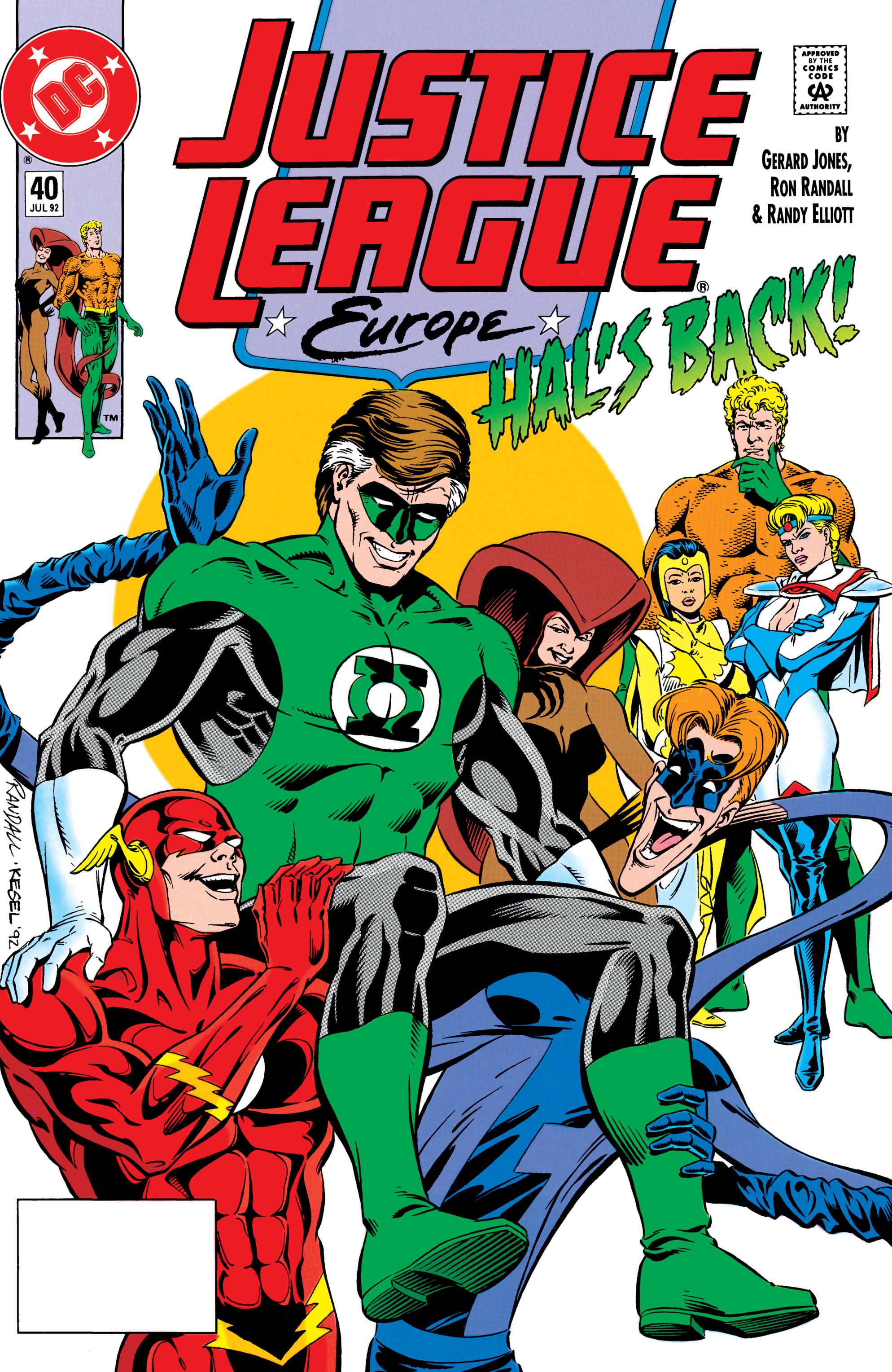Justice League Europe #40 cover