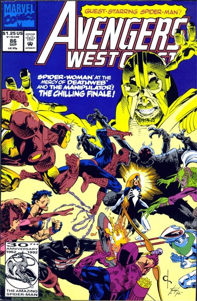 Avengers West Coast #86 cover