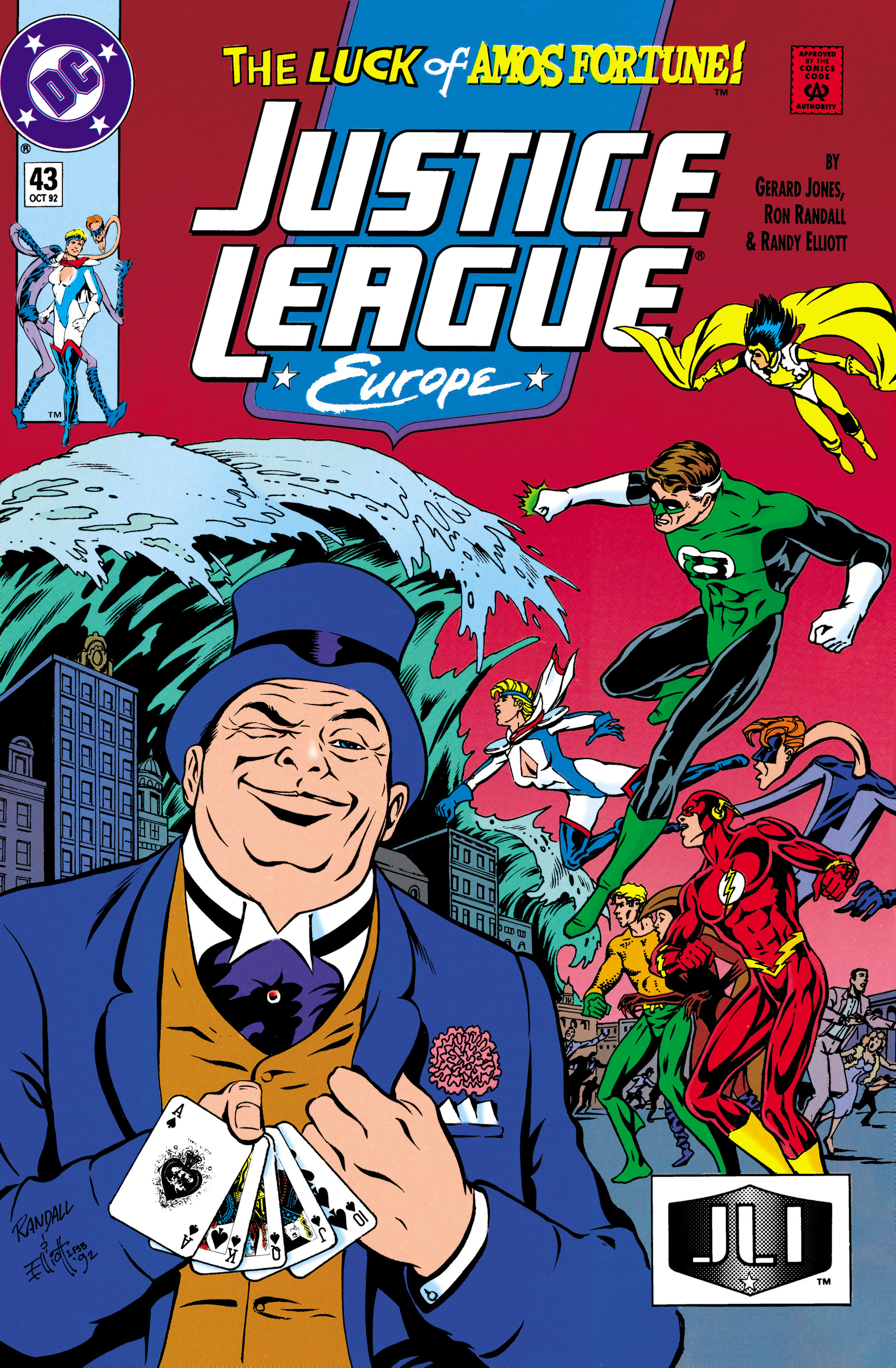 Justice League Europe #43 cover