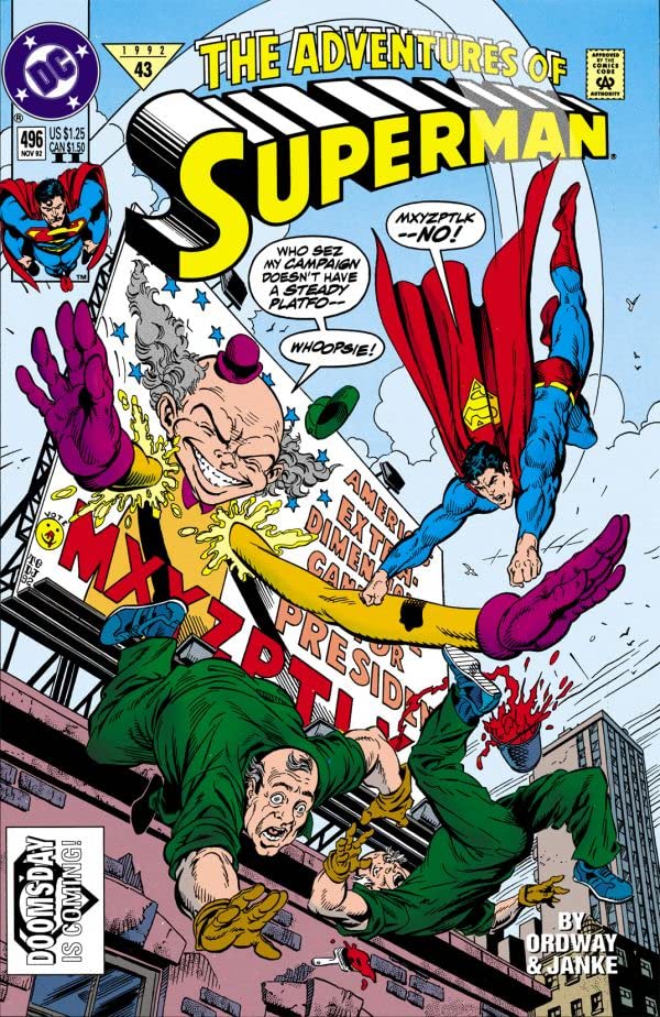 Adventures of Superman #496 cover