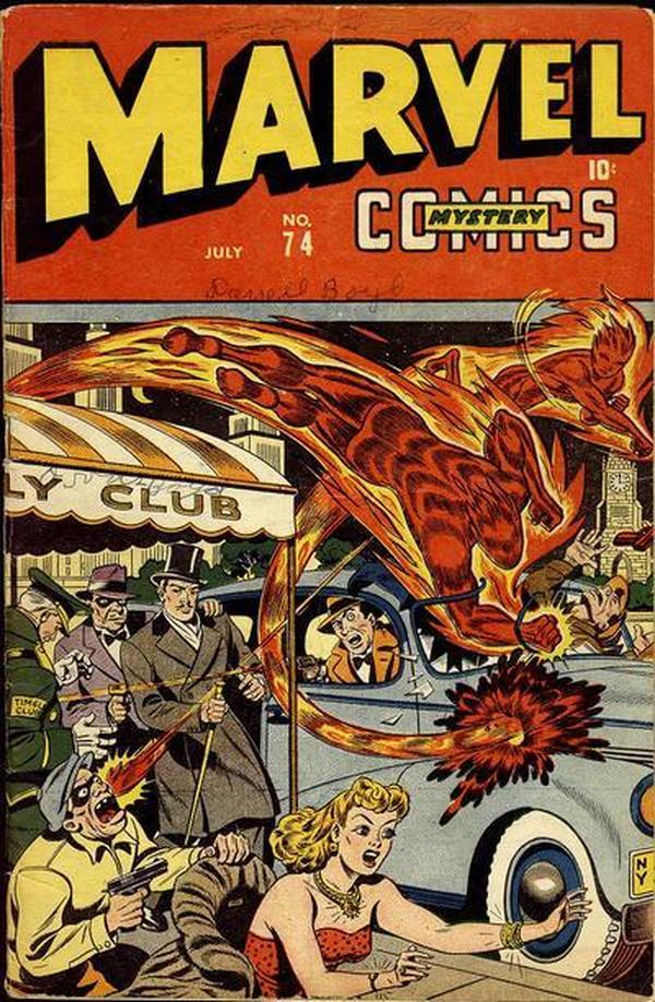 Marvel Mystery Comics #74 cover