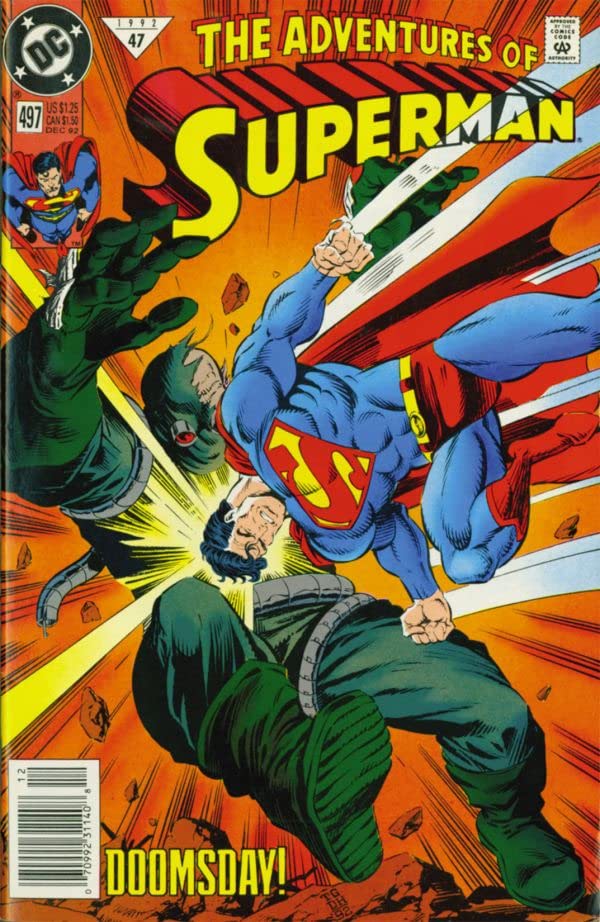 Adventures of Superman #497 cover