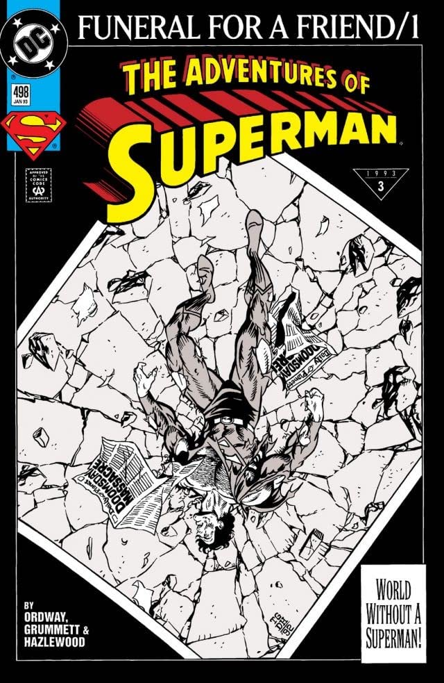 Adventures of Superman #498 cover