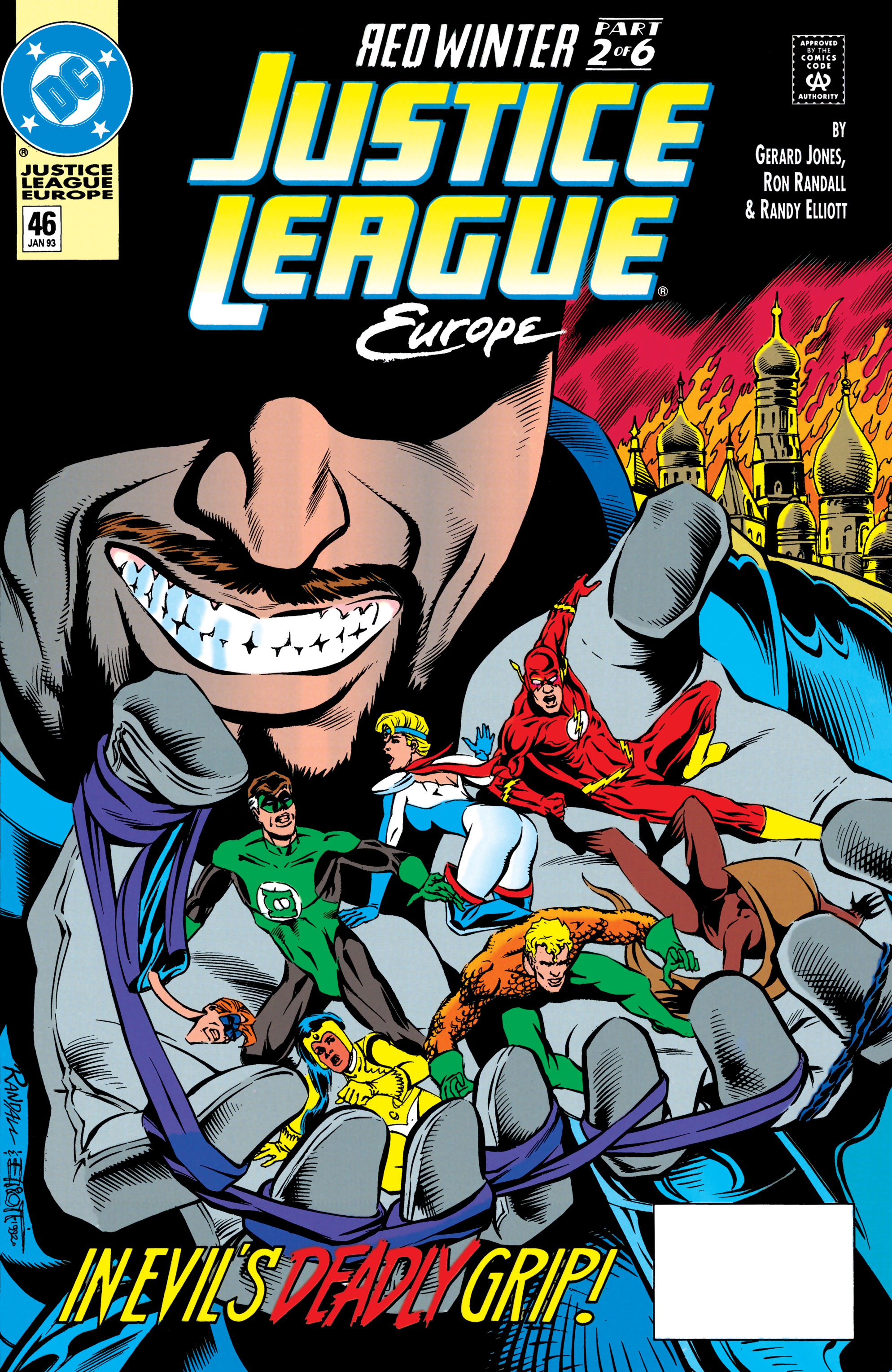Justice League Europe #46 cover