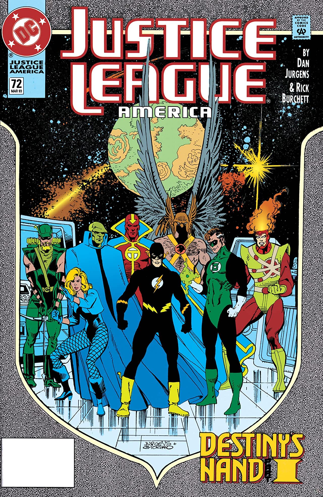 Justice League America #72 cover