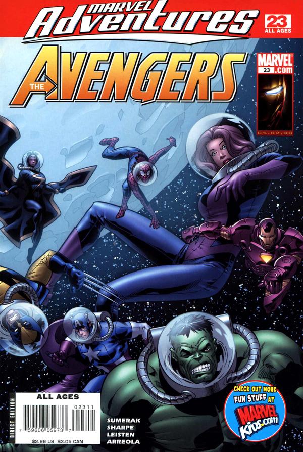 Marvel Adventures The Avengers #23 cover