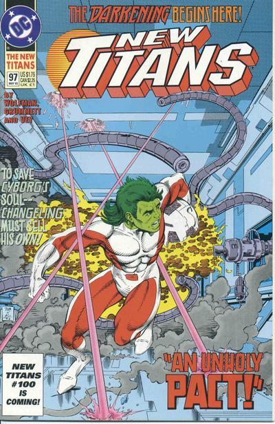 The New Titans #97 cover
